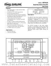 MT9123 datasheet pdf Zarlink Semiconductor