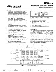 MT93L00A datasheet pdf Zarlink Semiconductor