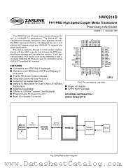 NWK914D datasheet pdf Zarlink Semiconductor