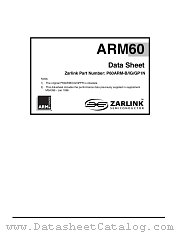 P60ARM-B datasheet pdf Zarlink Semiconductor