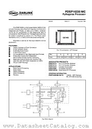 PDSP16330 MC datasheet pdf Zarlink Semiconductor