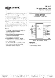 SL2015 datasheet pdf Zarlink Semiconductor