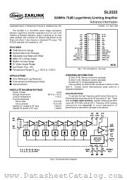 SL3522 datasheet pdf Zarlink Semiconductor