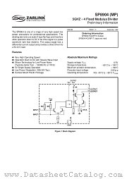 SP8904 datasheet pdf Zarlink Semiconductor