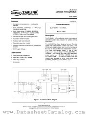 ZL30462 datasheet pdf Zarlink Semiconductor