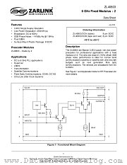 ZL40803 datasheet pdf Zarlink Semiconductor