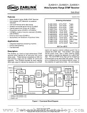 ZL49010 datasheet pdf Zarlink Semiconductor