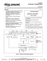 ZL50016 datasheet pdf Zarlink Semiconductor