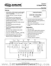 ZL50017 datasheet pdf Zarlink Semiconductor