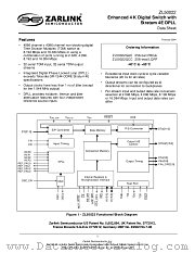 ZL50022 datasheet pdf Zarlink Semiconductor