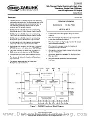 ZL50063 datasheet pdf Zarlink Semiconductor