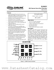 ZL50211 datasheet pdf Zarlink Semiconductor