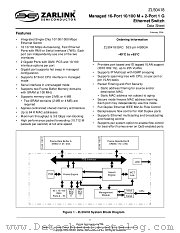 ZL50418 datasheet pdf Zarlink Semiconductor