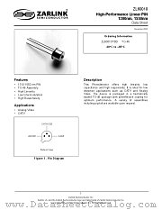 ZL60010 datasheet pdf Zarlink Semiconductor