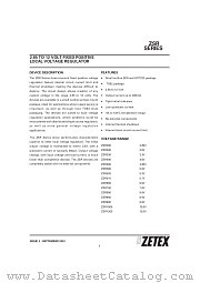 ZSR330 datasheet pdf Zetex Semiconductors