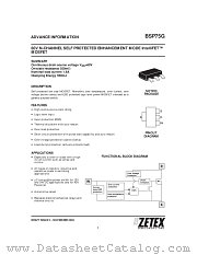 BSP75G datasheet pdf Zetex Semiconductors