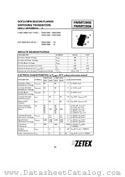 FMMT3904 datasheet pdf Zetex Semiconductors