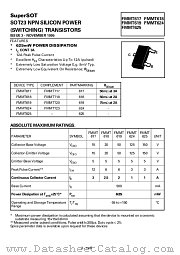 FMMT619 datasheet pdf Zetex Semiconductors