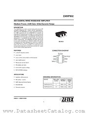 ZAMP002 datasheet pdf Zetex Semiconductors