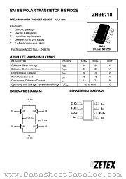 ZHB6718 datasheet pdf Zetex Semiconductors
