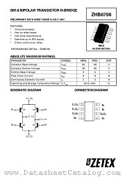 ZHB6790 datasheet pdf Zetex Semiconductors