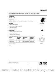 ZHCS2000 datasheet pdf Zetex Semiconductors