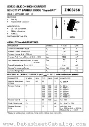 ZHCS756 datasheet pdf Zetex Semiconductors
