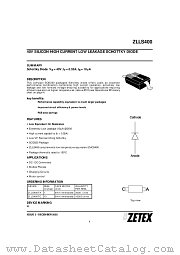 ZLLS400 datasheet pdf Zetex Semiconductors