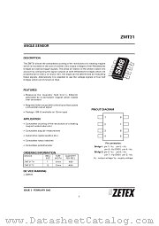 ZMT31 datasheet pdf Zetex Semiconductors