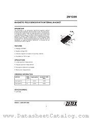 ZMY20M datasheet pdf Zetex Semiconductors
