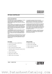ZNBG2001X10 datasheet pdf Zetex Semiconductors