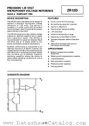 ZR12D datasheet pdf Zetex Semiconductors