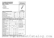 ZVP4424A datasheet pdf Zetex Semiconductors