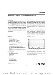 ZXCD1000 datasheet pdf Zetex Semiconductors
