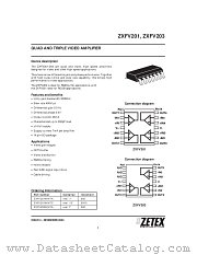 ZXFV203N14 datasheet pdf Zetex Semiconductors