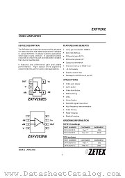 ZXFV202N8 datasheet pdf Zetex Semiconductors