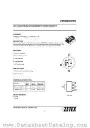 ZXM64N035G datasheet pdf Zetex Semiconductors