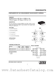 ZXMHC6A07T8 datasheet pdf Zetex Semiconductors