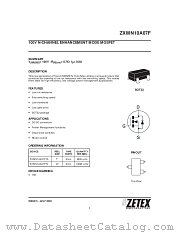 ZXMN10A07F datasheet pdf Zetex Semiconductors
