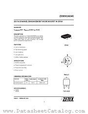 ZXMN3A04K datasheet pdf Zetex Semiconductors