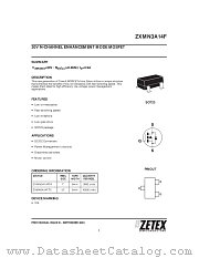 ZXMN3A14F datasheet pdf Zetex Semiconductors