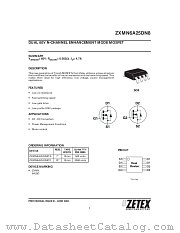 ZXMN6A25DN8 datasheet pdf Zetex Semiconductors