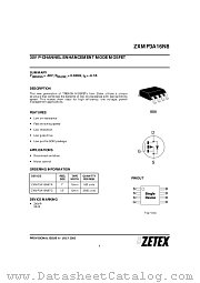 ZXMP3A16N8 datasheet pdf Zetex Semiconductors