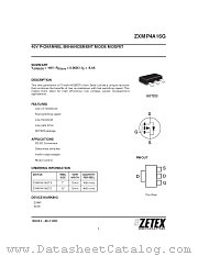 ZXMP4A16G datasheet pdf Zetex Semiconductors