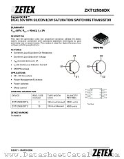 ZXT12N50DX datasheet pdf Zetex Semiconductors
