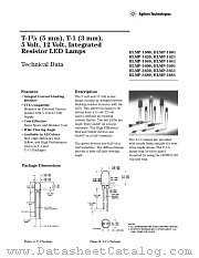 HLMP-1640-B00A1 datasheet pdf Agilent (Hewlett-Packard)