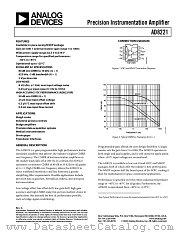 AD8221ARMZ-RL datasheet pdf Analog Devices