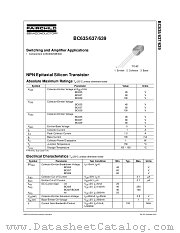 BC635_D26Z datasheet pdf Fairchild Semiconductor