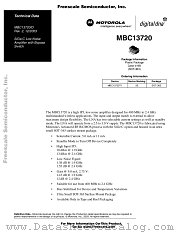 MBC13720 datasheet pdf Freescale (Motorola)