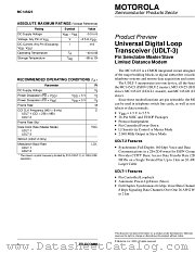 MC145423 datasheet pdf Freescale (Motorola)